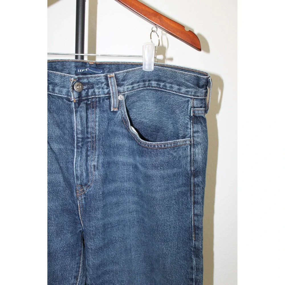 Levi's‎ Blue Label Made & Crafted 502 Taper Jeans Men's 34x32 Dark Indigo